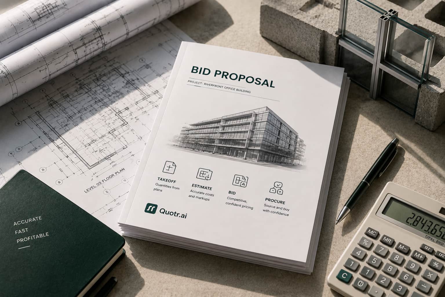 quotr.ai Best AI Bid Software for Construction 2026 card