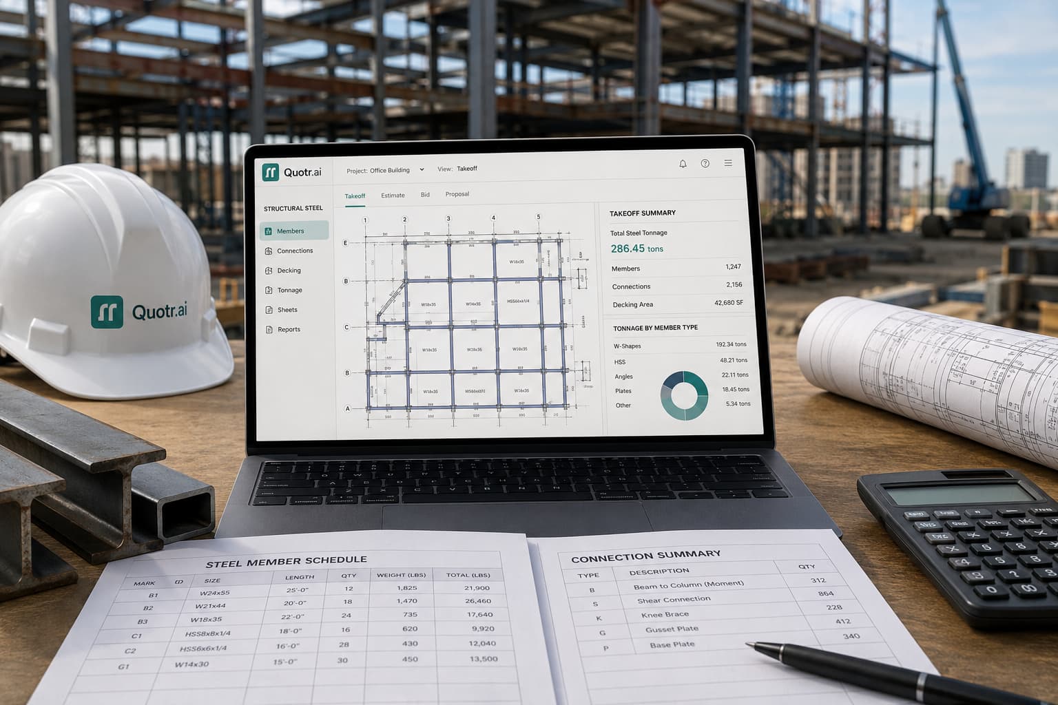 quotr.ai Best Structural Steel Estimating Software in 2026 card
