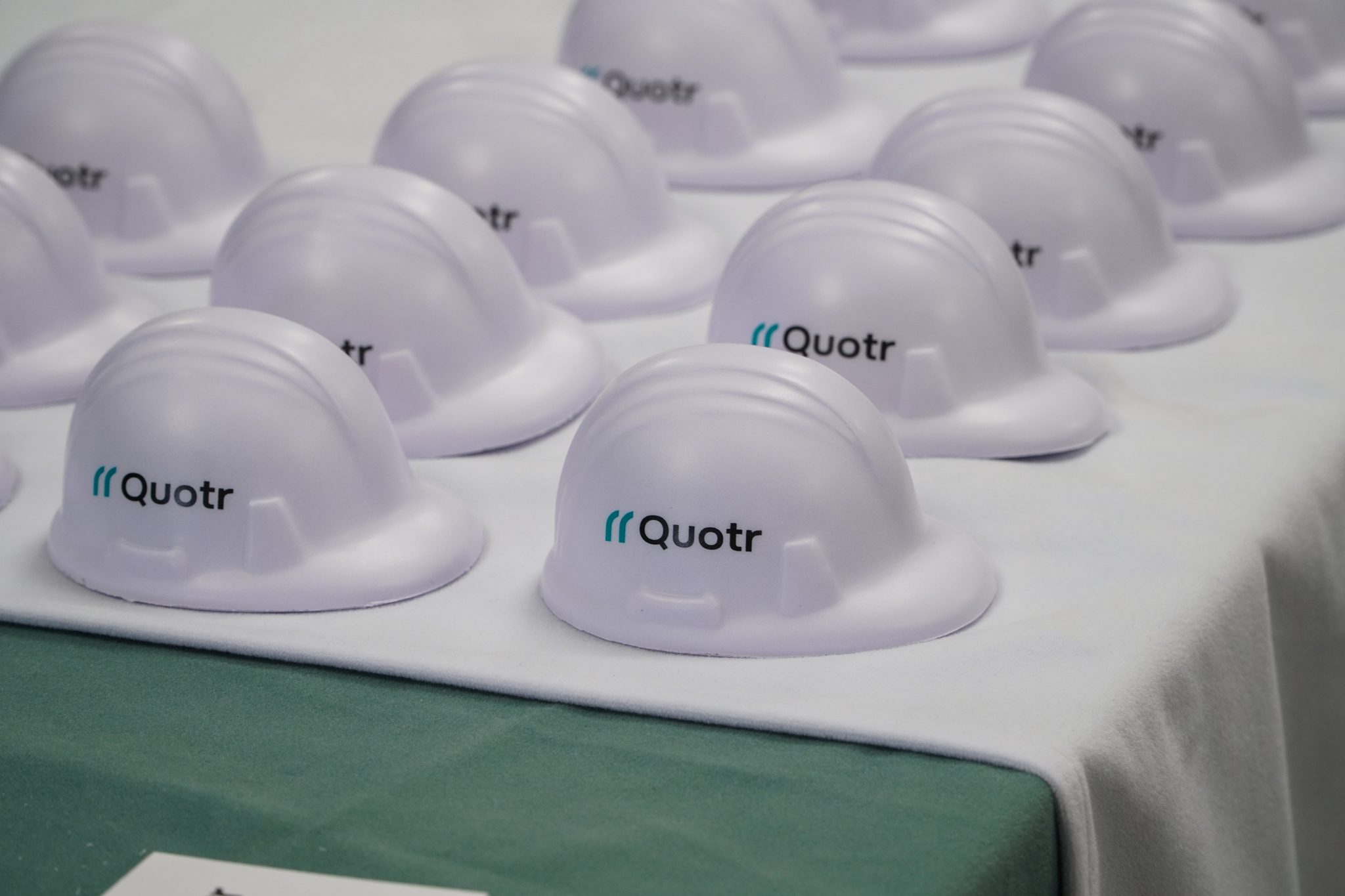 Quotr.ai construction helment merch