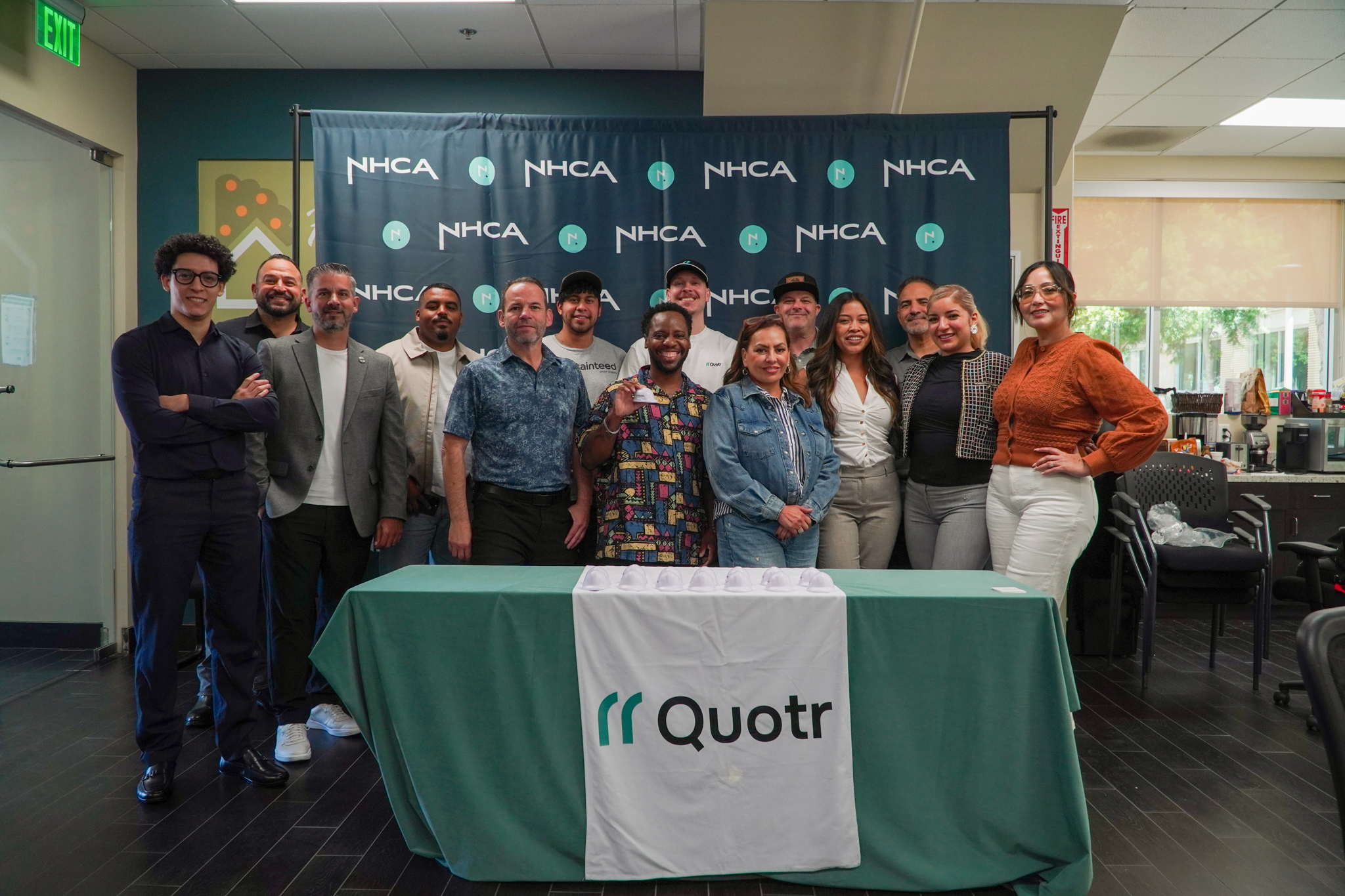 Group photo with Quotr.ai and NHCA Build the Builder 2026 Los Angeles Cohort 