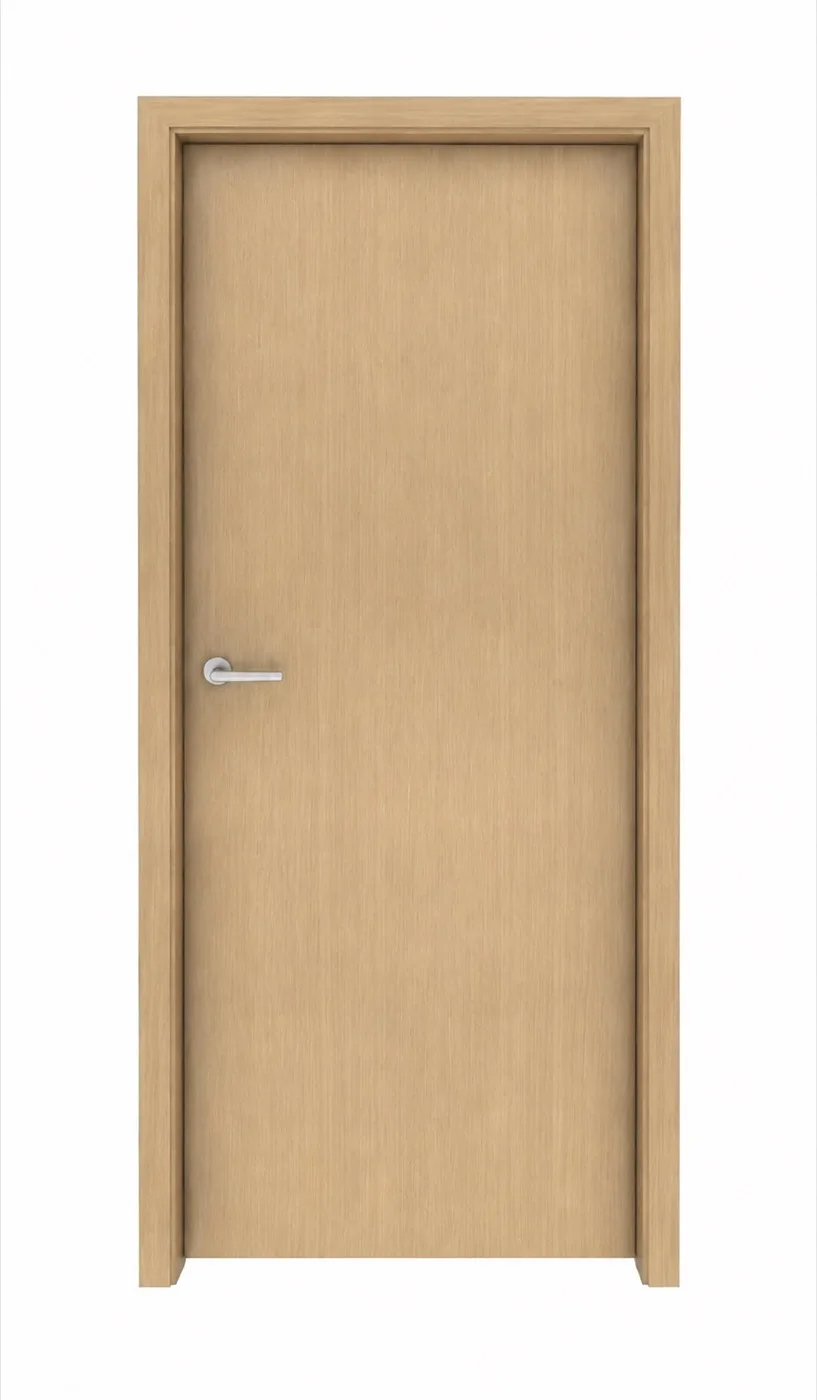 Light wood-grain interior door