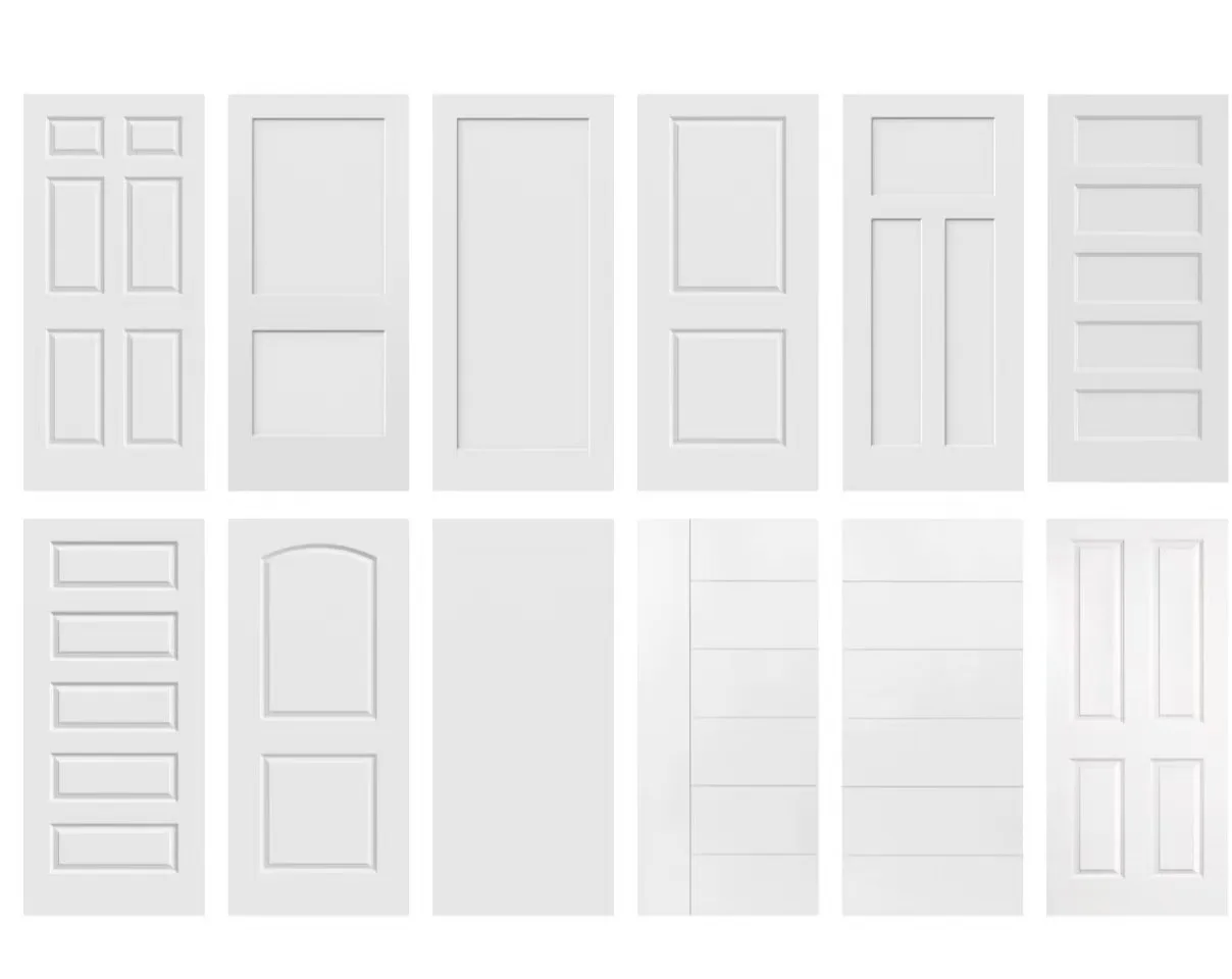 Interior door molded panel style collection